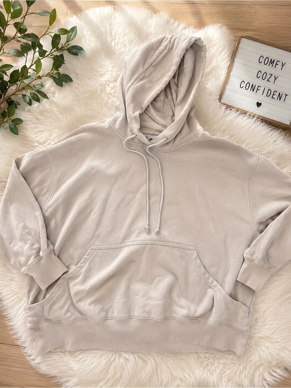 Nike Beige Hoodie Sweatshirt